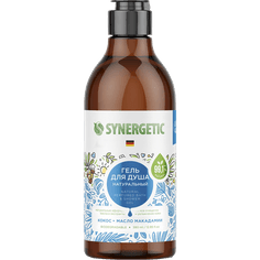 Гель для душа 380 мл SYNERGETIC, Кокос и масло макадамии Гель для душа 380 мл SYNERGETIC, Кокос и масло макадамии
