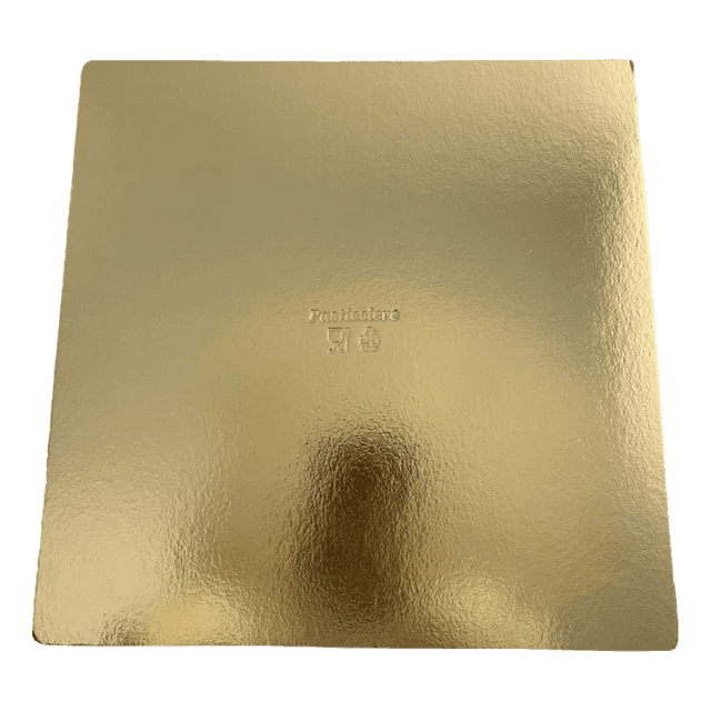 Подложка под торт 300*300 мм, толщина 1,5 мм, золото/жемчуг Pasticciere