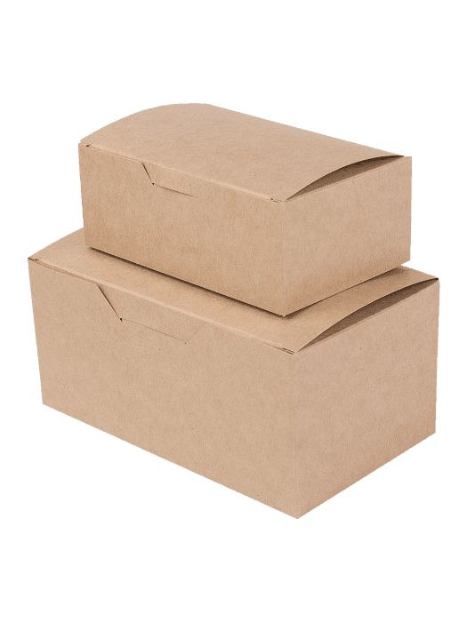 Коробка для наггетсов, крыльев, фри 150*91*70 мм 02 FAST FOOD BOX L Pure Kraft OSQ