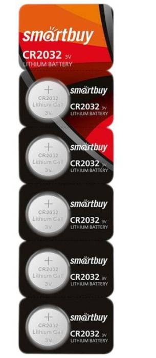 Батарейка CR 2032 3V smartbuy