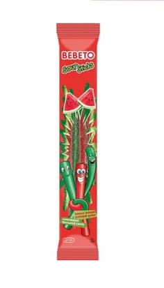 Мармелад "BEBETO" Sour Sticks 35г Soft Candy (24 шт.упак), Арбуз Мармелад "BEBETO" Sour Sticks 35г Soft Candy (24 шт.упак), Арбуз