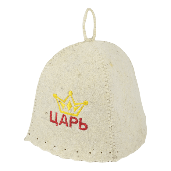 Шапка для бани "Царь" TM ”Бацькина баня" Шапка для бани "Царь" TM ”Бацькина баня"