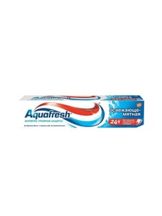 Зубная паста 100 мл "Aquafresh", Освежающе-мятная Зубная паста 100 мл "Aquafresh", Освежающе-мятная