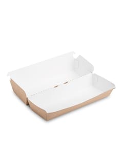 Упаковка бумажная для хот-догов OSQ HD BOX 215*75*80 мм, Крафт Упаковка бумажная для хот-догов OSQ HD BOX 215*75*80 мм, Крафт