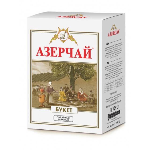 Чай 100 гр "Азерчай", черный листовой, Букет