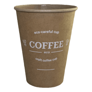 Стакан бумажный 350 мл Крафт COFEE Craft Line D-90 мм ЕСО Стакан бумажный 350 мл Крафт COFEE Craft Line D-90 мм ЕСО