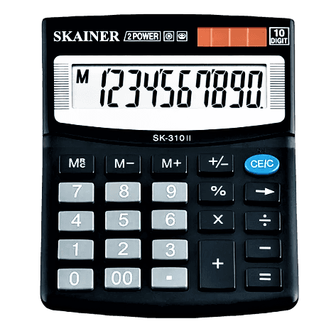 Калькулятор настольный малый SK-310ll 100*124*32мм