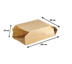 Пакет бумажный 185*80*45 КРАФТ, под шаурму, V-дно БК 40/ ОГ38 Пакет бумажный 185*80*45 КРАФТ, под шаурму, V-дно БК 40/ ОГ38