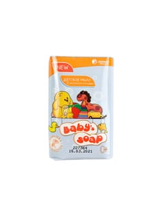 Мыло кусковое 90 г туалетное детское твердое "Babys soap" ЭФКО, С ромашкой и календулой Мыло кусковое 90 г туалетное детское твердое "Babys soap" ЭФКО, С ромашкой и календулой
