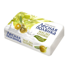 Мыло кусковое 90 г туалетное "Лесная Полянка", Масло оливы Мыло кусковое 90 г туалетное "Лесная Полянка", Масло оливы