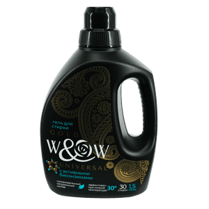 Гель-концентрат для стирки белья 1,5 л W&W UNIVERSAL PREMIUM черный Гель-концентрат для стирки белья 1,5 л W&W UNIVERSAL PREMIUM черный
