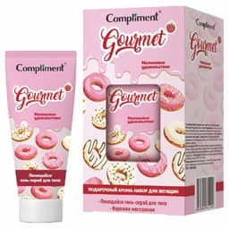 Подарочный набор "Compliment" Gourmet №1821 Малиновое удовольствие/Пенящийся гель-скраб для тела, 165мл + варежка Подарочный набор "Compliment" Gourmet №1821 Малиновое удовольствие/Пенящийся гель-скраб для тела, 165мл + варежка