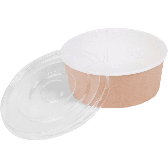 Контейнер/салатник/супница бумажный круглый 750 мл КРАФТ OSQ Round Bowl D-150 мм + крышка КОМПЛЕКТ Контейнер/салатник/супница бумажный круглый 750 мл КРАФТ OSQ Round Bowl D-150 мм + крышка КОМПЛЕКТ