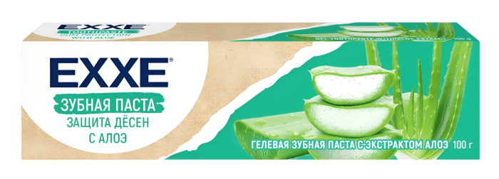 Зубная паста 100 гр EXXE Защита десен с Алоэ Зубная паста 100 гр EXXE Защита десен с Алоэ