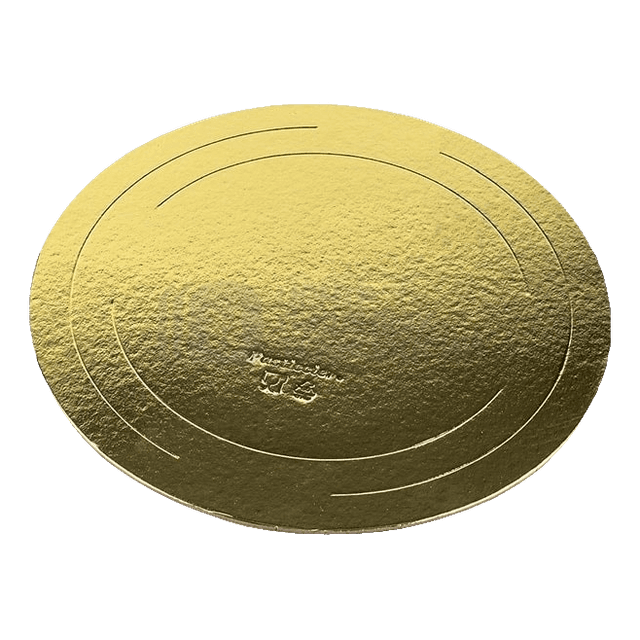 Подложка под торт D-360 мм, толщина 2,5 мм, золото Pasticciere
