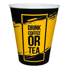 Стакан бумажный 250 мл "Drink Coffee/Tea" D-80 мм Стакан бумажный 250 мл "Drink Coffee/Tea" D-80 мм