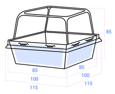 Контейнер бумажный универсальный 300 мл 85*85*85 мм SMART PACK Dome Lid БЕЛЫЙ + крышка ForGenika купольная КОМПЛЕКТ Контейнер бумажный универсальный 300 мл 85*85*85 мм SMART PACK Dome Lid БЕЛЫЙ + крышка ForGenika купольная КОМПЛЕКТ