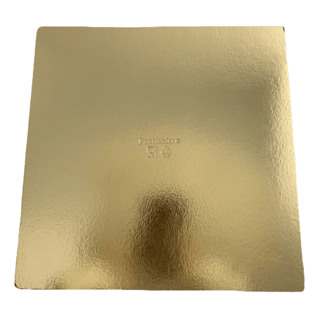 Подложка под торт 300*300 мм, толщина 2,5 мм, квадрат, золото Pasticciere