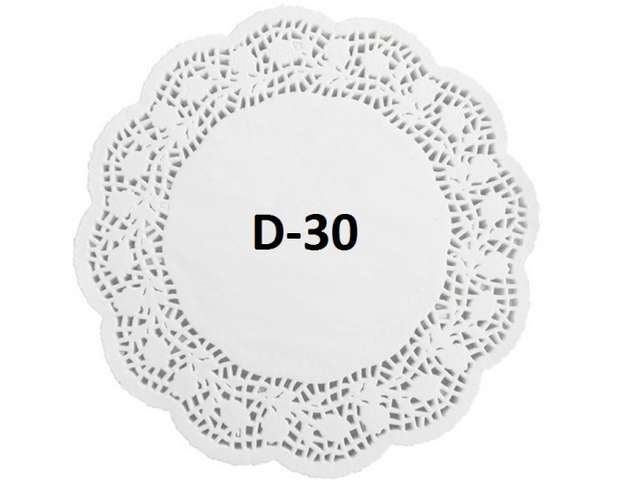 Ажурные салфетки D=30 см (250 шт.упак)