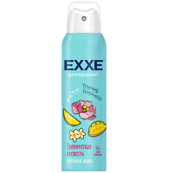 Дезодорант спрей 150 мл "EXXE" ЖЕНСКИЙ, Tropical freshness/Тропическая свежесть Дезодорант спрей 150 мл "EXXE" ЖЕНСКИЙ, Tropical freshness/Тропическая свежесть