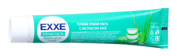 Зубная паста 100 гр EXXE Защита десен с Алоэ Зубная паста 100 гр EXXE Защита десен с Алоэ