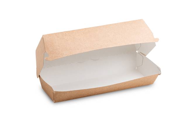 Упаковка бумажная для хот-догов OSQ HD BOX 215*75*80 мм, Крафт