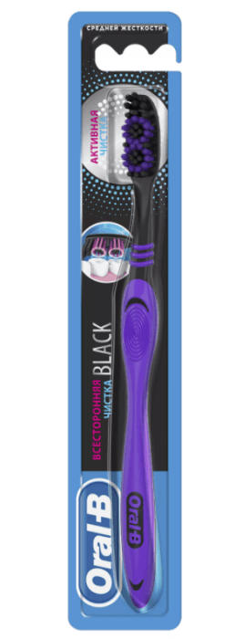 Зубная щетка "Oral-B" Всесторонняя чистка Black 40 Med Зубная щетка "Oral-B" Всесторонняя чистка Black 40 Med