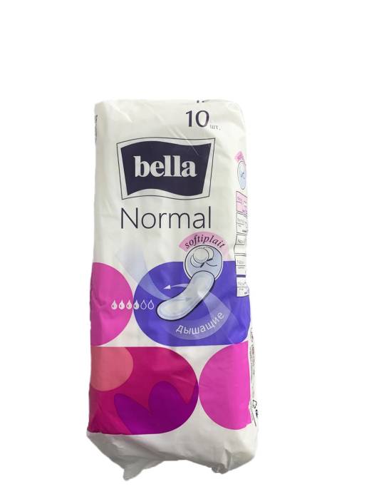Прокладки "Bella" Normal 4 капли без крыльев дышащие softiplait (10 шт.упак)