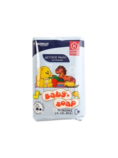 Мыло кусковое 90 г туалетное детское твердое "Babys soap" ЭФКО, Натуральное Мыло кусковое 90 г туалетное детское твердое "Babys soap" ЭФКО, Натуральное