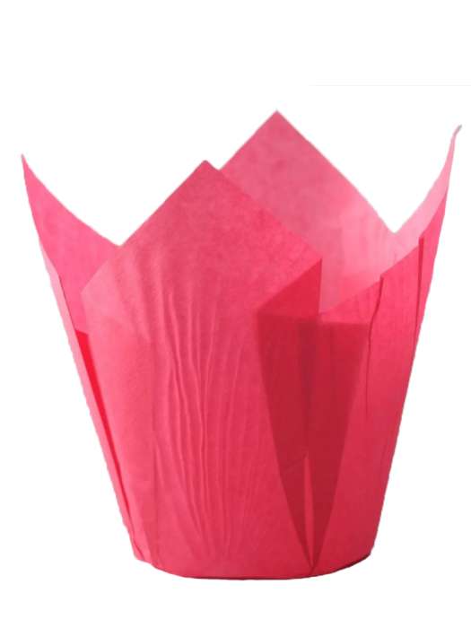 Форма бумажная "Тюльпан" Розовая 50*80 мм