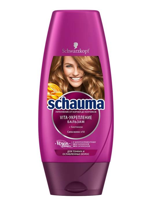 Бальзам для волос 200 мл "Schauma", Vita-Укрепление для тонких и ослабленных