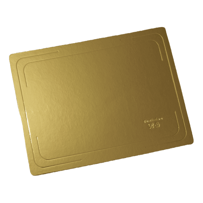 Подложка под торт 400*400 мм, толщина 2,5 мм, квадрат, золото Pasticciere