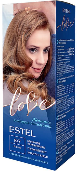 Крем-краска для волос Эстель Love, 8.7 Корица Крем-краска для волос Эстель Love, 8.7 Корица