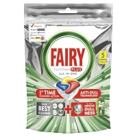 Таблетки для посудомоечных машин "FAIRY" Platinum "Все в 1" Лимон (5 шт.упак) Таблетки для посудомоечных машин "FAIRY" Platinum "Все в 1" Лимон (5 шт.упак)
