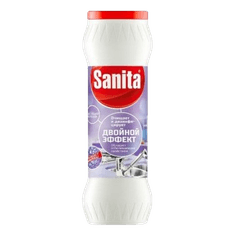 Чистящее средство 400 гр "Sanita" Двойной эффект пласт.банка Чистящее средство 400 гр "Sanita" Двойной эффект пласт.банка