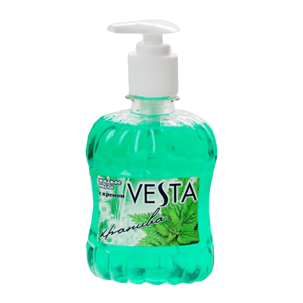 Жидкое мыло 315 мл "Vesta" дозатор, Крапива