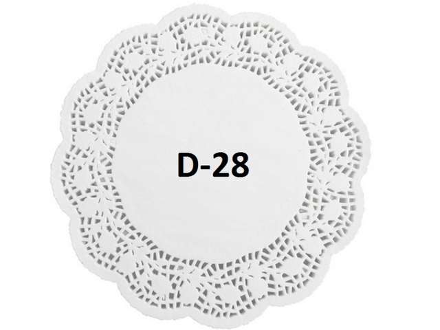 Ажурные салфетки D= 28 см (250 шт.упак)