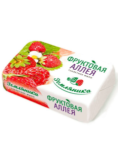 Мыло кусковое 90 г туалетное "Фруктовая аллея", Земляника Мыло кусковое 90 г туалетное "Фруктовая аллея", Земляника