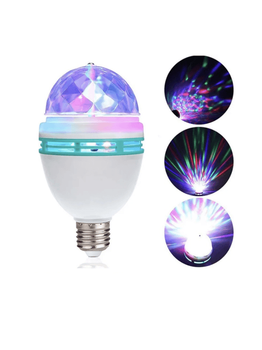 Лампочка светильник с переходником НГ вращаюшийся проектор LED COLOR Лампочка светильник с переходником НГ вращаюшийся проектор LED COLOR