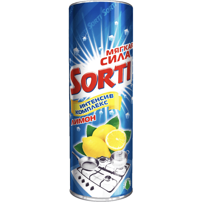 Чистящее средство 500 г "Sorti" порошок, Лимон Чистящее средство 500 г "Sorti" порошок, Лимон