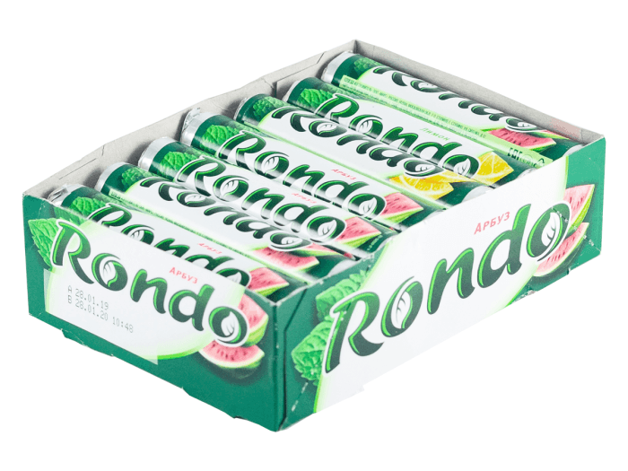 Конфета "Rondo", клубника/мята/лимон (14 шт.упак) Конфета "Rondo", клубника/мята/лимон (14 шт.упак)