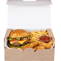 Коробка для наггетсов, крыльев, фри 115*75*45 мм FAST FOOD BOX S, КРАФТ OSQ Коробка для наггетсов, крыльев, фри 115*75*45 мм FAST FOOD BOX S, КРАФТ OSQ