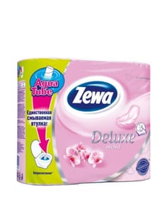 Туалетная бумага 3-х/трехслойная "Zewa Deluxe" с запахом (4 рул.упак), Орхидея Арт 5360 Туалетная бумага 3-х/трехслойная "Zewa Deluxe" с запахом (4 рул.упак), Орхидея Арт 5360