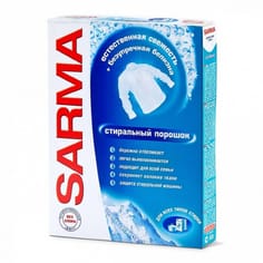 Стиральный порошок 400 г "Sarma" Горная свежесть безупр. белизна НК Стиральный порошок 400 г "Sarma" Горная свежесть безупр. белизна НК