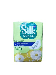 Прокладки "Ola!" silk sense ультратонкие ночные, 6 капель, арома ромашка (7 шт.упак) Прокладки "Ola!" silk sense ультратонкие ночные, 6 капель, арома ромашка (7 шт.упак)