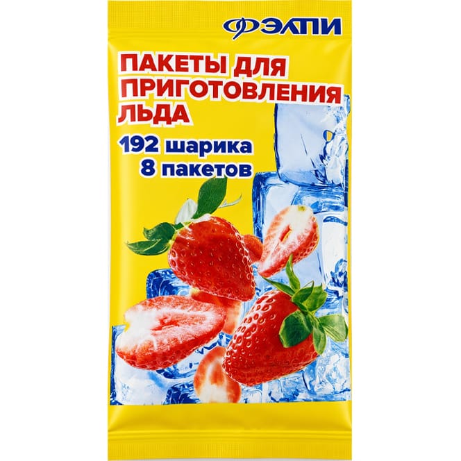 Пакет для льда с клапаном самозакреп./ 192 кубика Эл Пакет для льда с клапаном самозакреп./ 192 кубика Эл