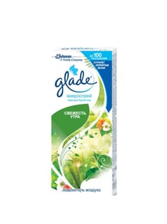 Освежитель воздуха 10 мл "Glade" БЛОК, Свежесть утра Освежитель воздуха 10 мл "Glade" БЛОК, Свежесть утра