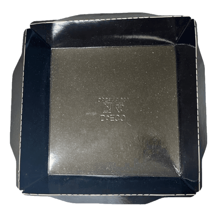 Салатник бумажный 900 мл с прозрачной крышкой 150*150*50 мм ECO OpSalad Black Edition, Крафт