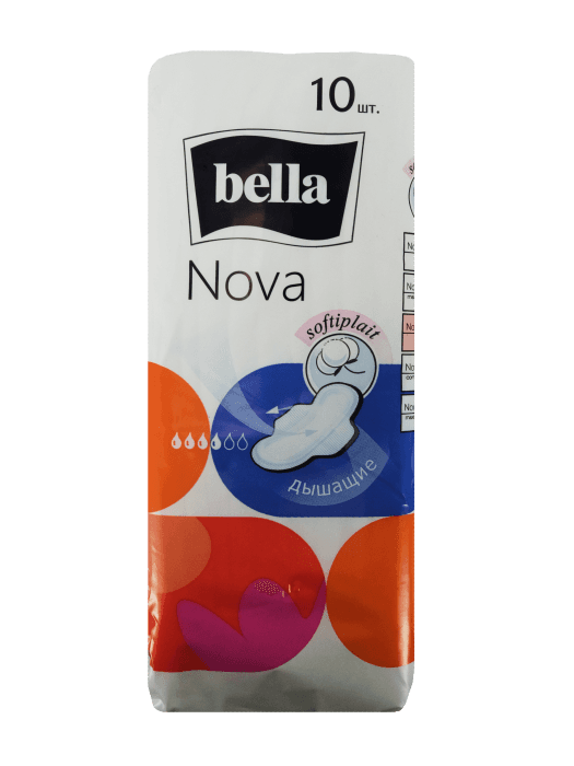 Прокладки "Bella" Nova 4 капли с крылышками softiplait (10 шт.упак)
