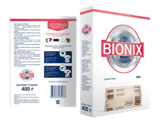 Стиральный порошок 400 г "BIONIX" универсал ручная стирка Стиральный порошок 400 г "BIONIX" универсал ручная стирка